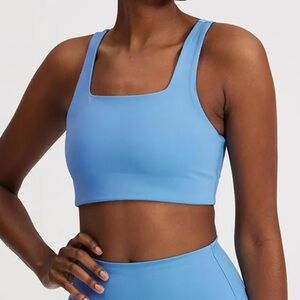 Girlfriend Collective Tommy Sports Bra Light Sky Blue Size Small Athleisure Yoga